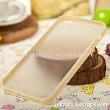 White Clear Hard TPU Gel PC Hybrid Bumper Case Cover for iPhone 5, 5s, Easy-to-install and Remove